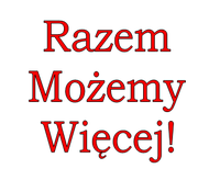 napis razem możemy więcej