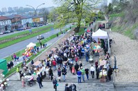 widok na podziemia z góry